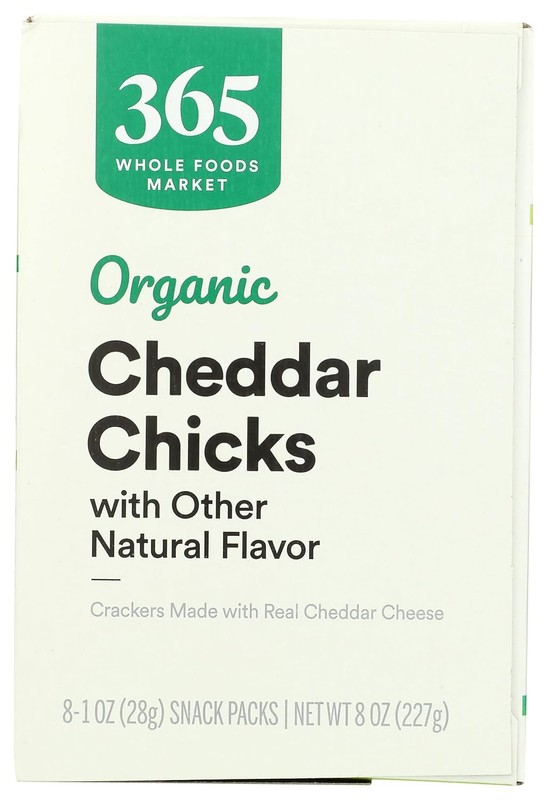 365 Organic Cheddar Chicks Baked Cheese Crackers 8 Pack gallery