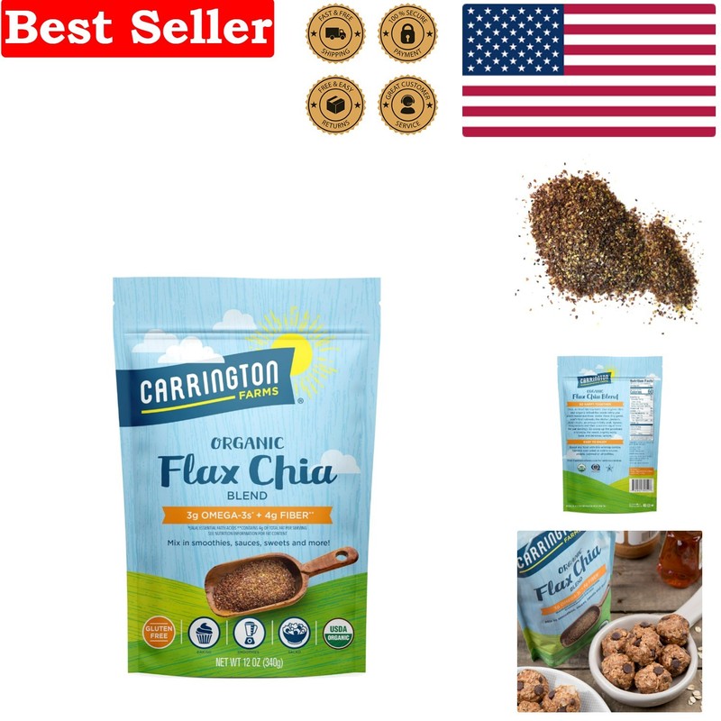 12 Ounce Flax Chia Blend – Gluten Free, Organic, Heart-Healthy Superfood