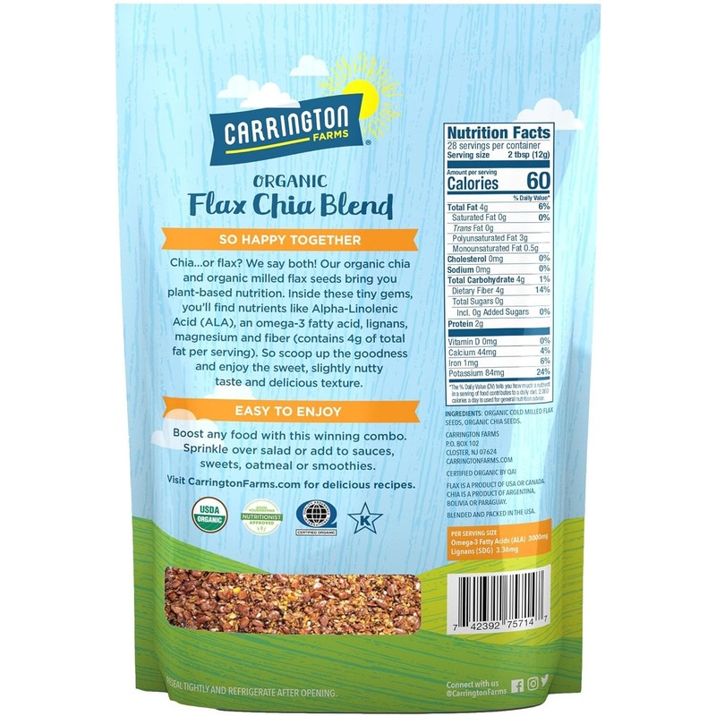 Nutritious Flax Chia Blend - Gluten Free, 12 Ounce Pack of 2 for Heart Health gallery
