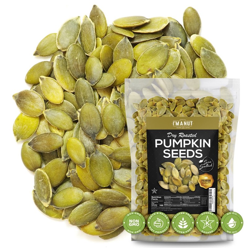 Oven Toasted Pumpkin Seeds with Sea Salt Papitas 16 oz 1 lb Batch Tested Glut... gallery