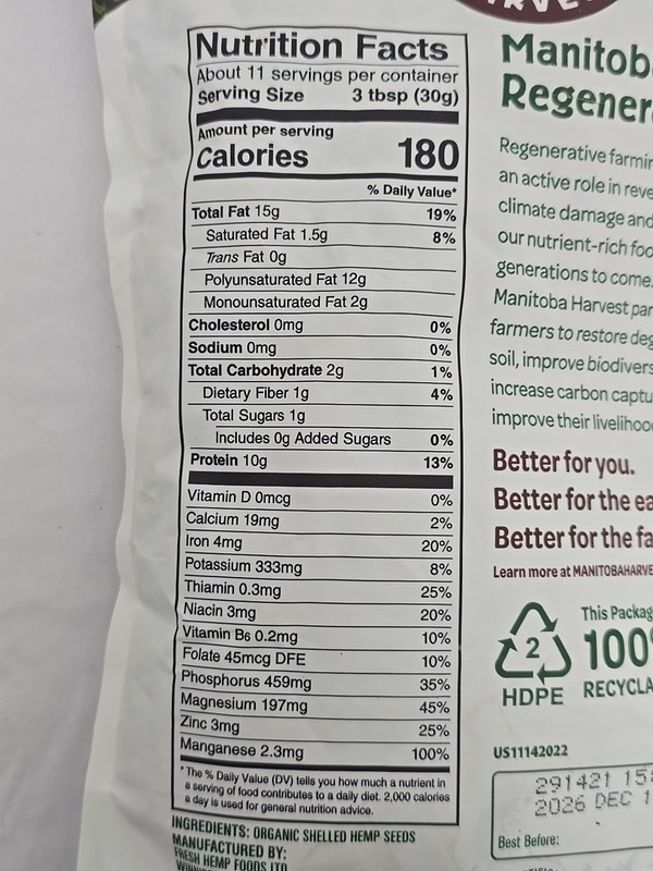 2PK Manitoba Harvest Organic Hemp Hearts 12oz 10g Plant Based Protein & Omega 3 gallery