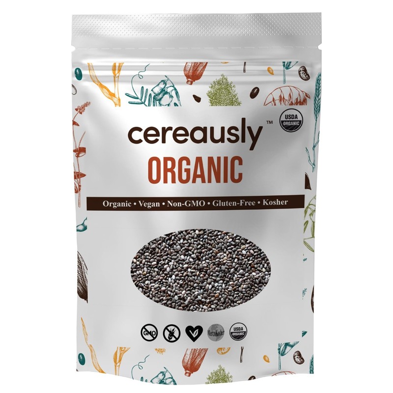 Organic Black Chia Seeds 10 Lbs Bulk - Whole, Unflavored, Gluten-Free, Vegan, NO gallery