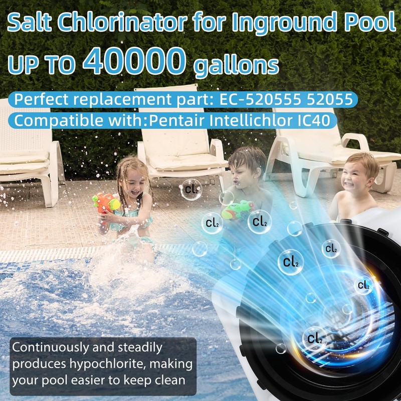 Upgraded IC40 Salt Cell Chlorine Generator for pentair intellichlor IC40 Pool... gallery