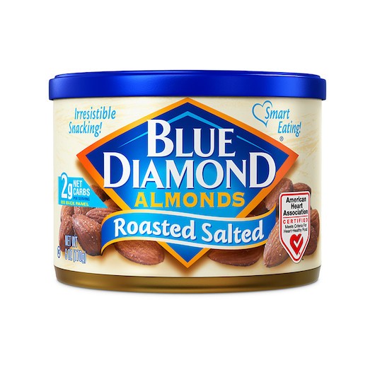 Blue Diamond Roasted and Salted Almonds, 6 Ounce — 12 per case