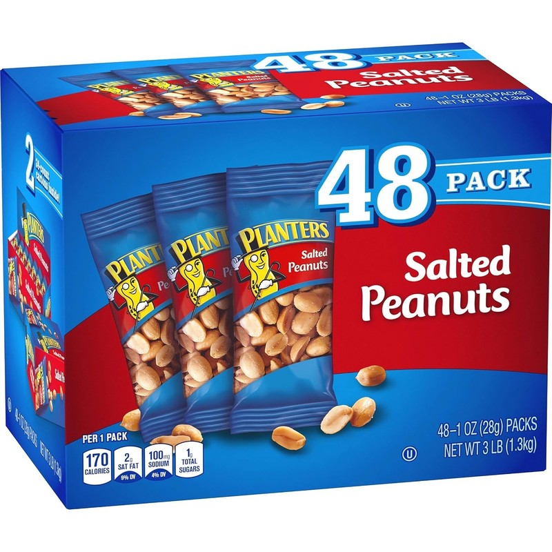 Kosher Certified Salted Peanuts in 1 oz. Bags - Perfect for Game Nights & More gallery