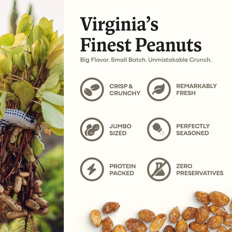 Belmont Peanuts Gourmet Honey Roasted Virginia Peanuts, 25 oz 1 Pack – Only 8... gallery