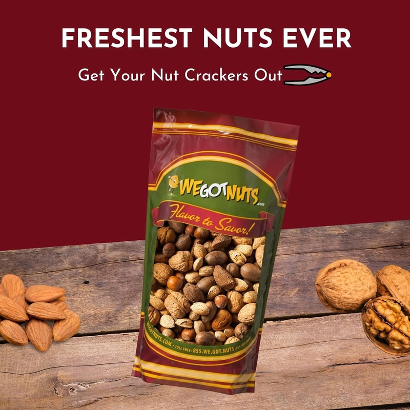 Deluxe Mixed Nuts InShell 5 Pounds,80oz | Raw and Unsalted Mixed Nuts | Fresh... gallery