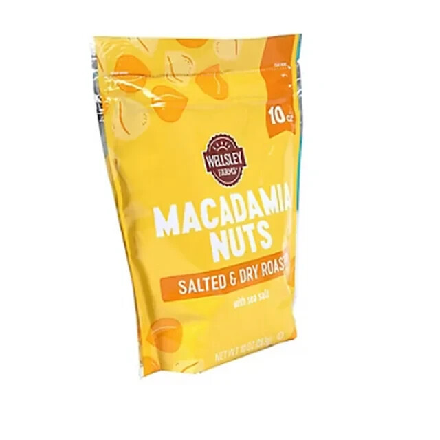 Wellsley Farms Macadamia Nuts Sea Salt Dry Roasted, 10 Ounce gallery