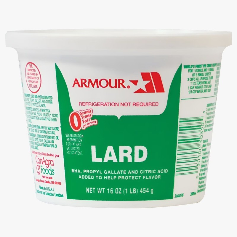 (4 pack) Armour Lard 16 oz (1 lb) Tub gallery