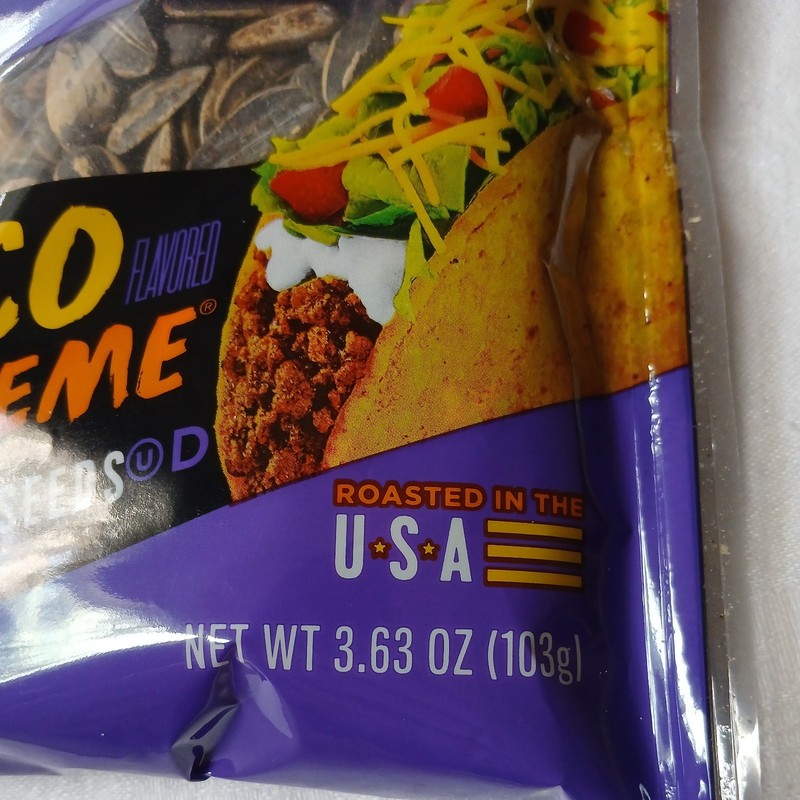 3.63 oz BIGS Sunflower Seeds Taco Bell Taco Supreme Flavor gallery