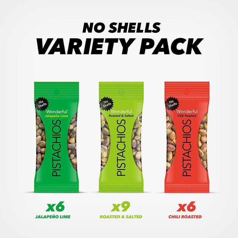 Wonderful Pistachios Variety Pack, 0.75 Ounce (Pack of 21) gallery