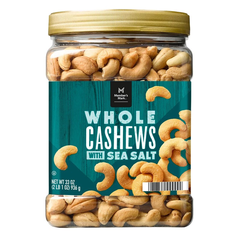 Member’s Mark Roasted Whole Cashews with Sea Salt (33 oz.)