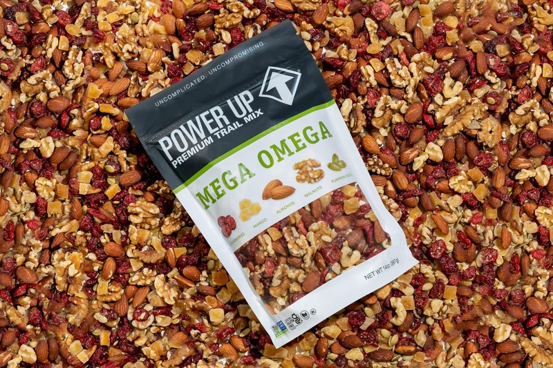 Gourmet Nut Power Up Mega Omega Trail Mix Non-GMO Vegan Gluten Free 14 oz gallery