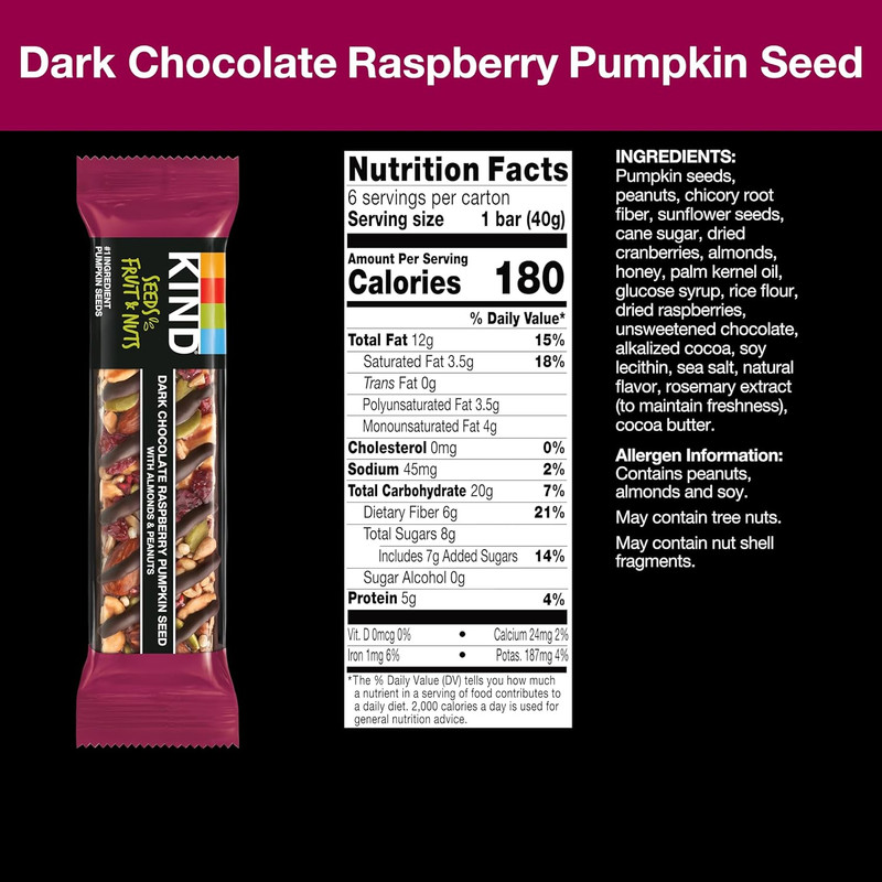 Bars Seeds Fruit and Nuts Variety Pack Strawberry Dark Chocolate Raspberry Orang gallery