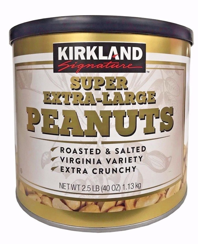 Kirkland Signature Extra-Large Peanuts Virginia Roasted Salted USA 2.5 pounds