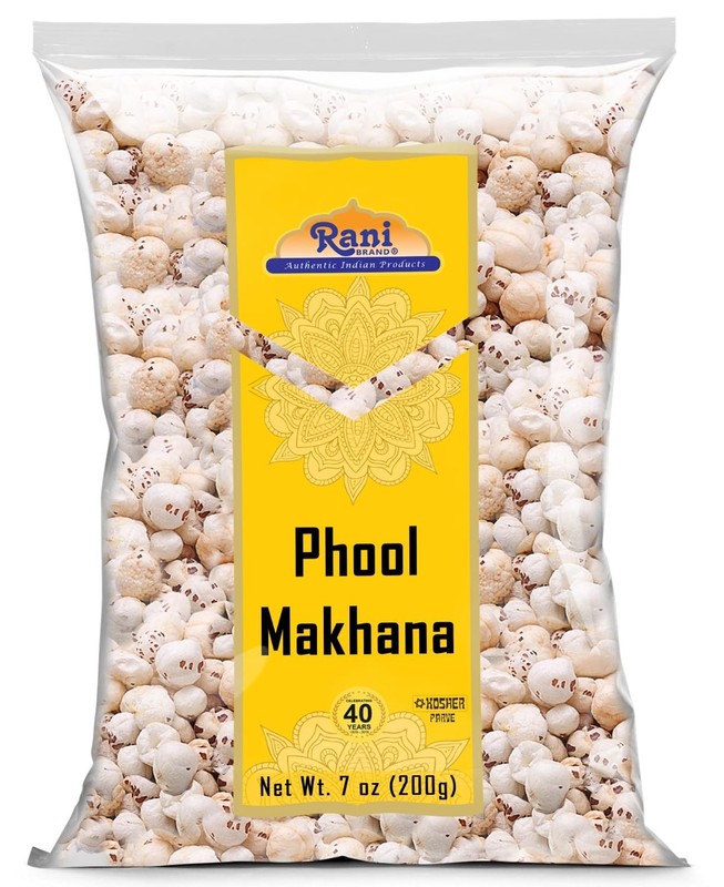 Jumbo Phool Makhana (Fox Nut) Raw Uncooked 7oz | Vegan, Gluten-Free, Non-GMO, Ko gallery