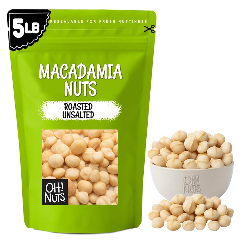 Keto Paleo Snack: Dry Roasted Macadamia Nuts