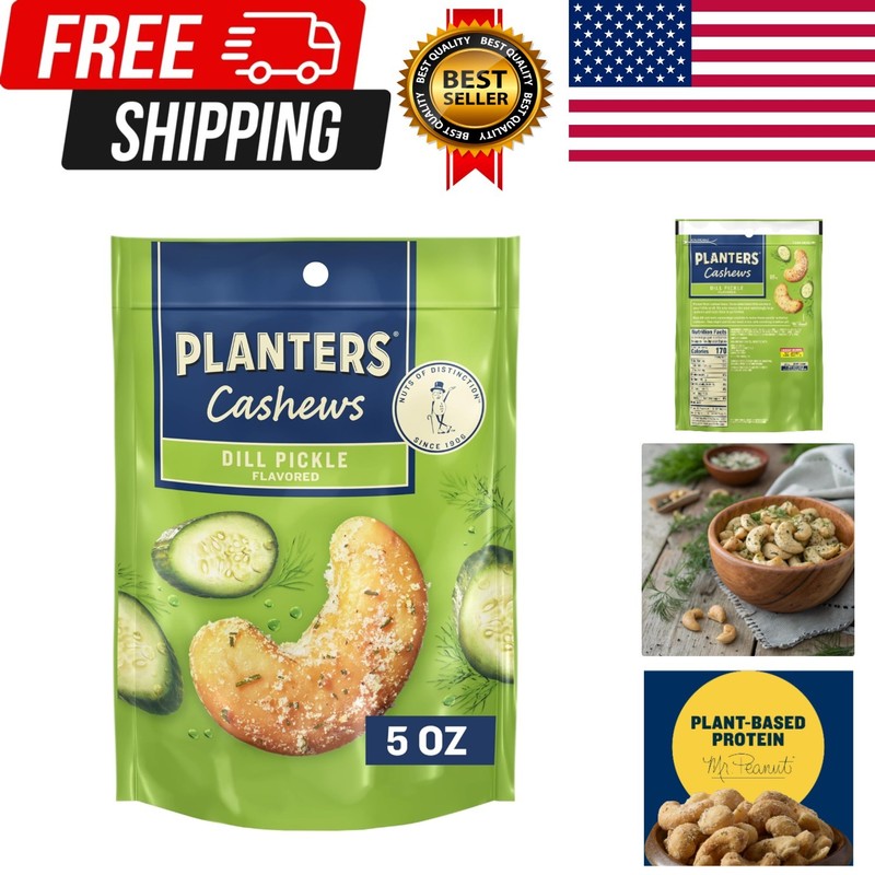 Cashews Dill Pickle – Trail Mix Snack Packs – Snacks with Dill Pickle, Snack …
