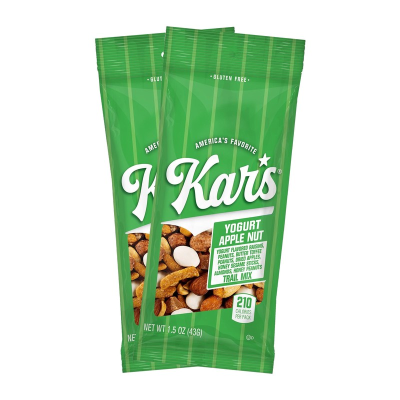 Kar’s Nuts Yogurt Apple Nut Trail Mix, 1.5 oz – Grab & Go Bags, Individual Sn…