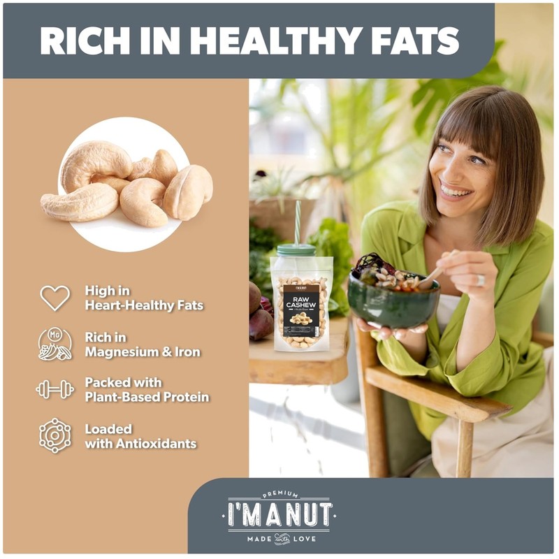 Raw Cashews 3 lbs – Non-GMO & Gluten-Free