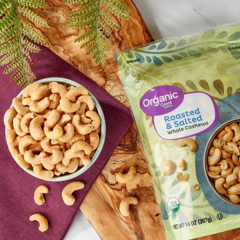 (3 pack) Organic Roasted & Salted Whole Cashews, 14 oz gallery