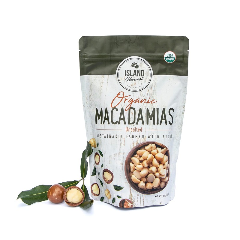 Unsalted Organic Macadamia Nuts 100% Hawaiian Unsalted Macadamia Nuts Are Keto F