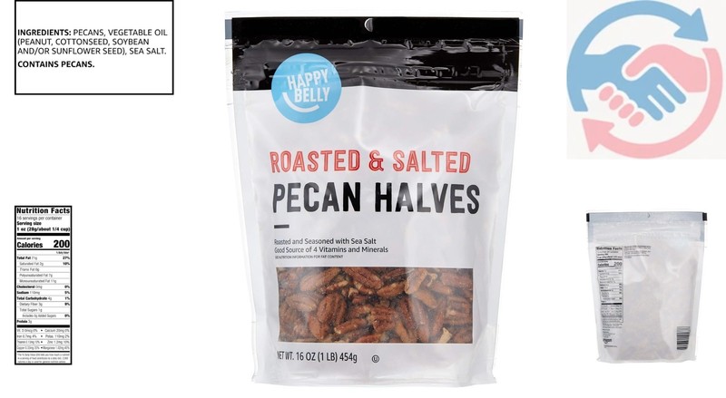 Nutritious Roasted & Salted Pecan Halves, 16oz - Perfect For Every Occasion gallery