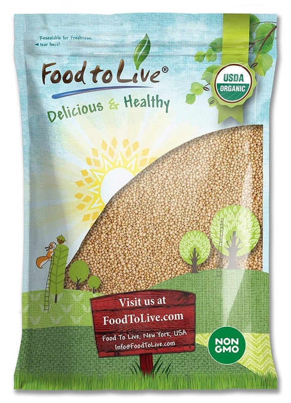 Organic Amaranth Grain 10 lbs - Non-GMO, Whole Grain, Vegan, Kosher, Bulk Seeds gallery