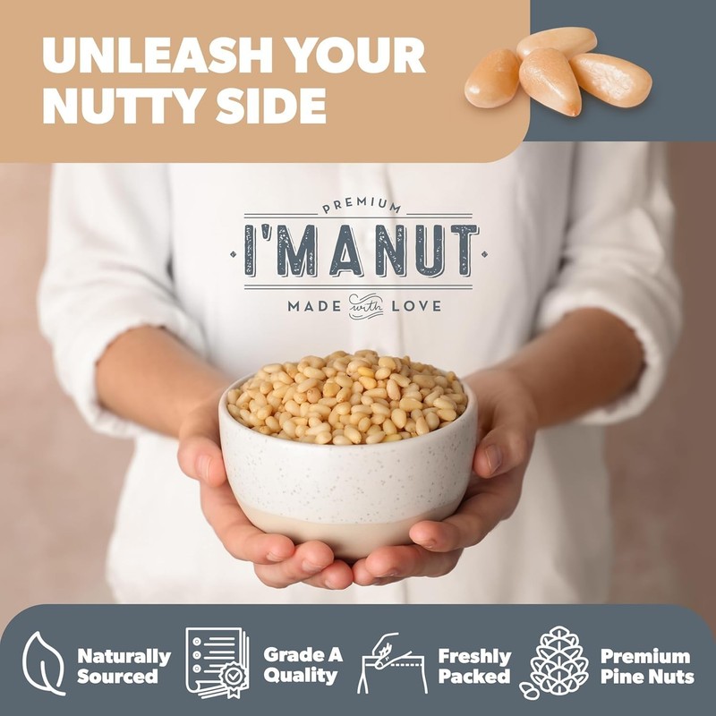 Raw Pine Nuts 8oz - Non-GMO & Gluten-Free gallery