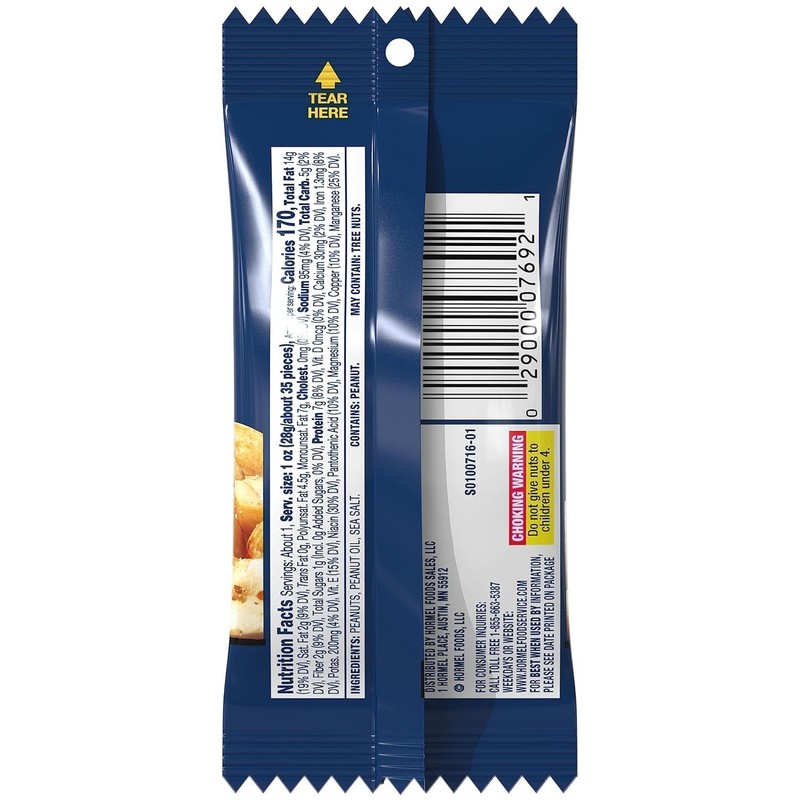 Salted Peanuts Snack Pack - 144 Single Serve 1 Oz Bags for On-The-Go gallery