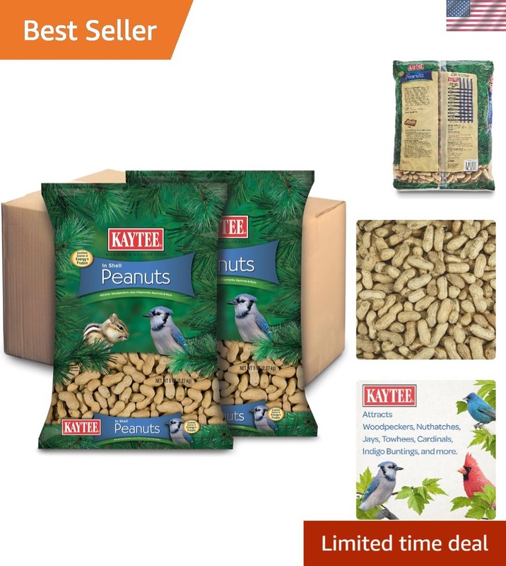 Whole Peanuts in Shell for Cardinals, Blue Jays, Woodpeckers and Other Outside