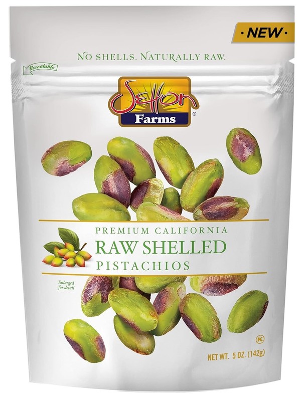 Naturally Raw Shelled Pistachios, No Shell,Non-GMO Project Gluten 5 oz Pack of1