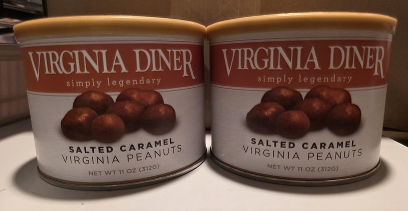 2 Virginia Diner Salted Caramel Peanuts 11oz each can gallery