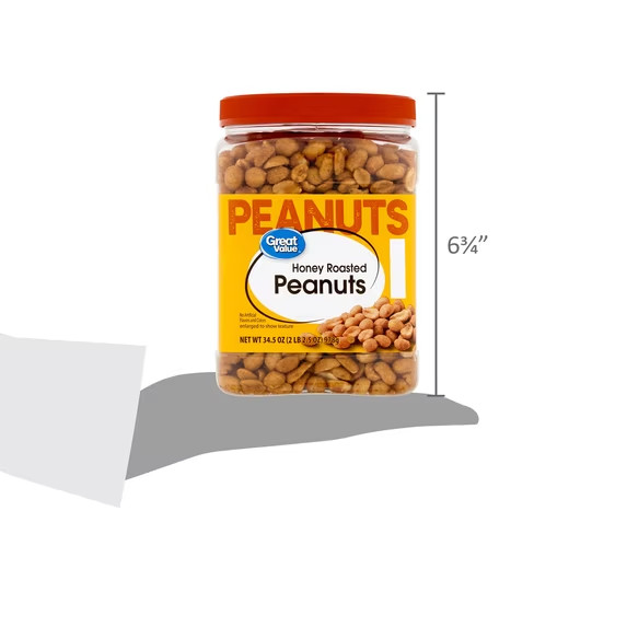 Great Value Honey Roasted Peanuts 34.5 oz 6 Pack 207 oz Total gallery