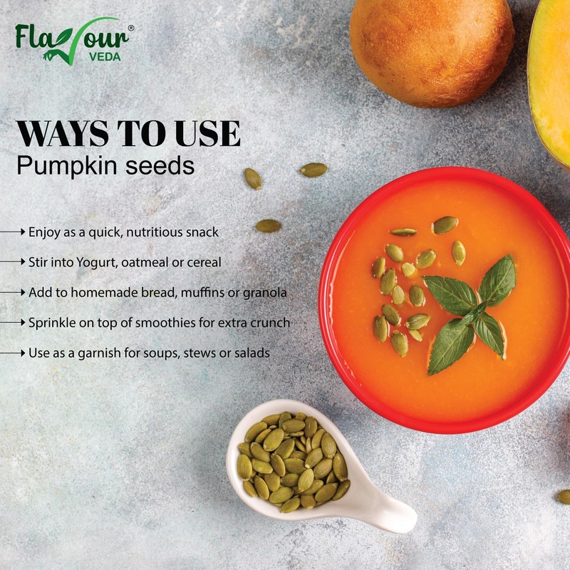 Flavour Veda Pumpkin & Sunflower Seeds 100g x2 | Fibre Rich Raw Superfood Combo gallery