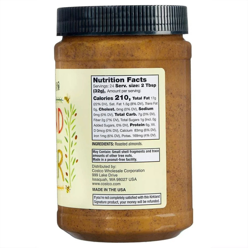 Kirkland Signature Roasted Almond Butter Creamy Made in USA, 27 Ounces gallery