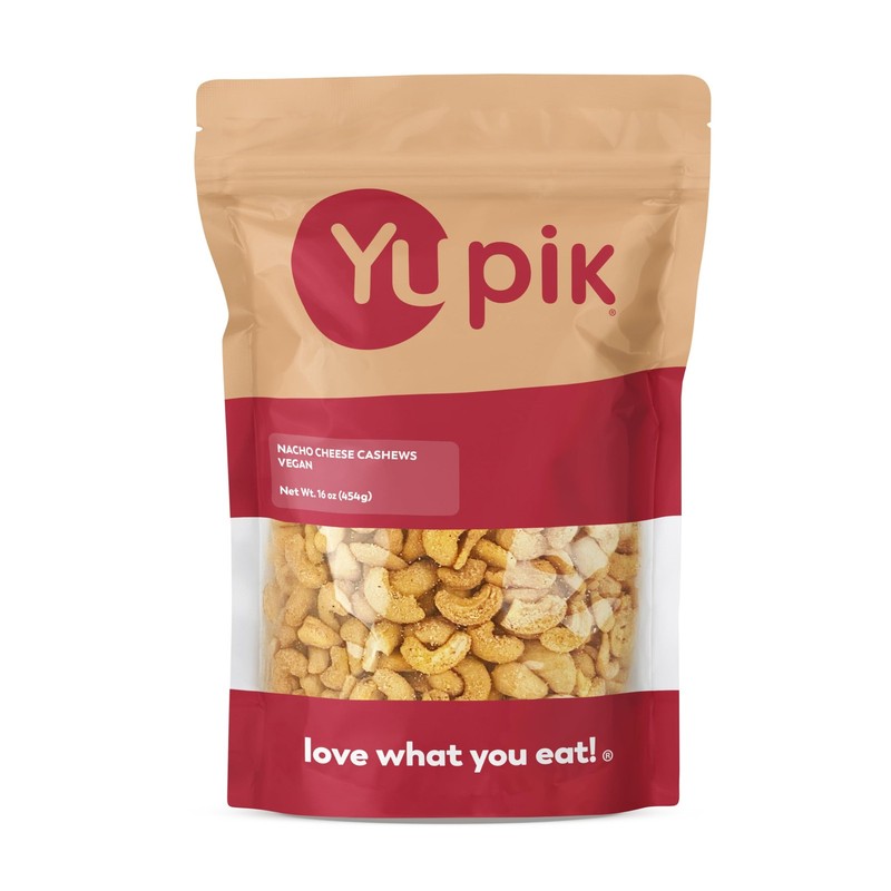 Nacho Cashews, 1 lb (16 oz), Kosher, Gluten-Free, Roasted Cashews with Vegan …