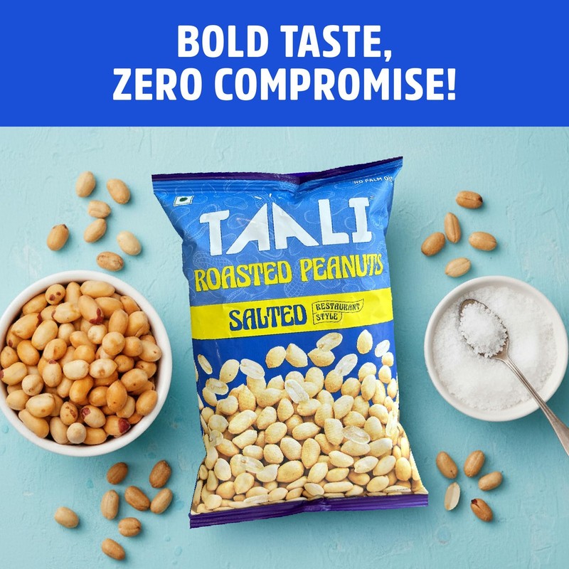 Taali Roasted Salted Peanuts 4x150g | Crunchy, Healthy, Gluten-Free Snacks gallery