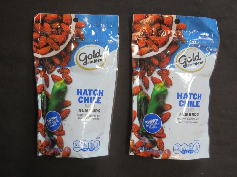 (2) Bags Of Gold Emblem Hatch Chile Almonds 6 Oz Each