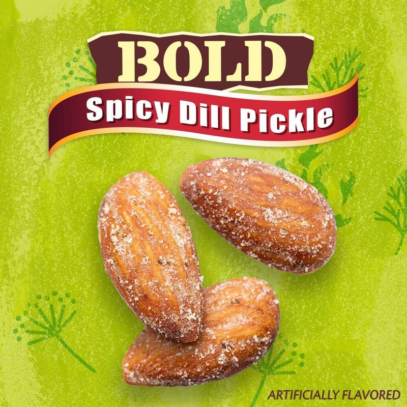 Blue Diamond Almonds Spicy Dill Pickle Flavored Snack Nuts, 6 Oz Resealable Can gallery