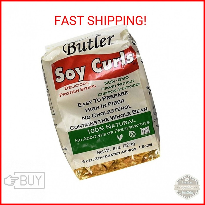Butler Soy Curls, 8 oz. Bags (Pack of 6)