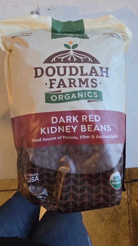 Organic Kidney Beans 5 lb, Non-GMO, USDA Organic, High Fiber Protein