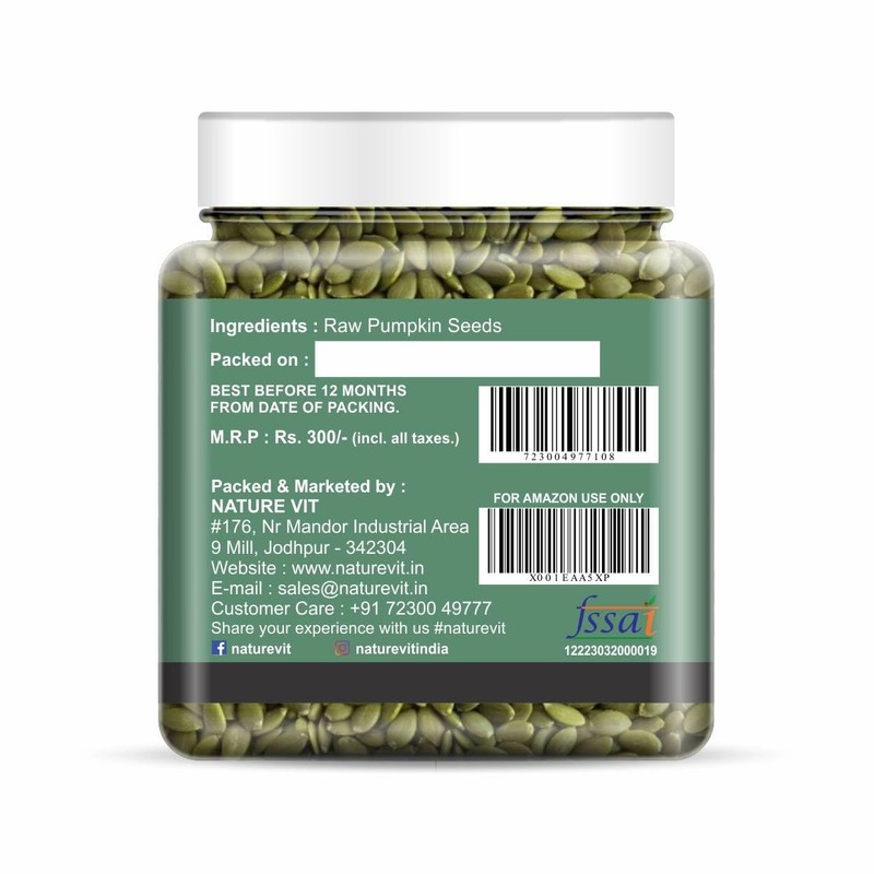 NatureVit Pumpkin Seeds 250g | Raw, Protein-Rich | Weight Loss & Heart Health gallery