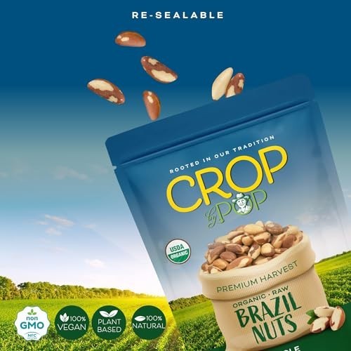 Organic Raw Brazil Nuts 32 Oz - 2 LB Resealable Bag, USDA Organic, Non-GMO, Vega gallery
