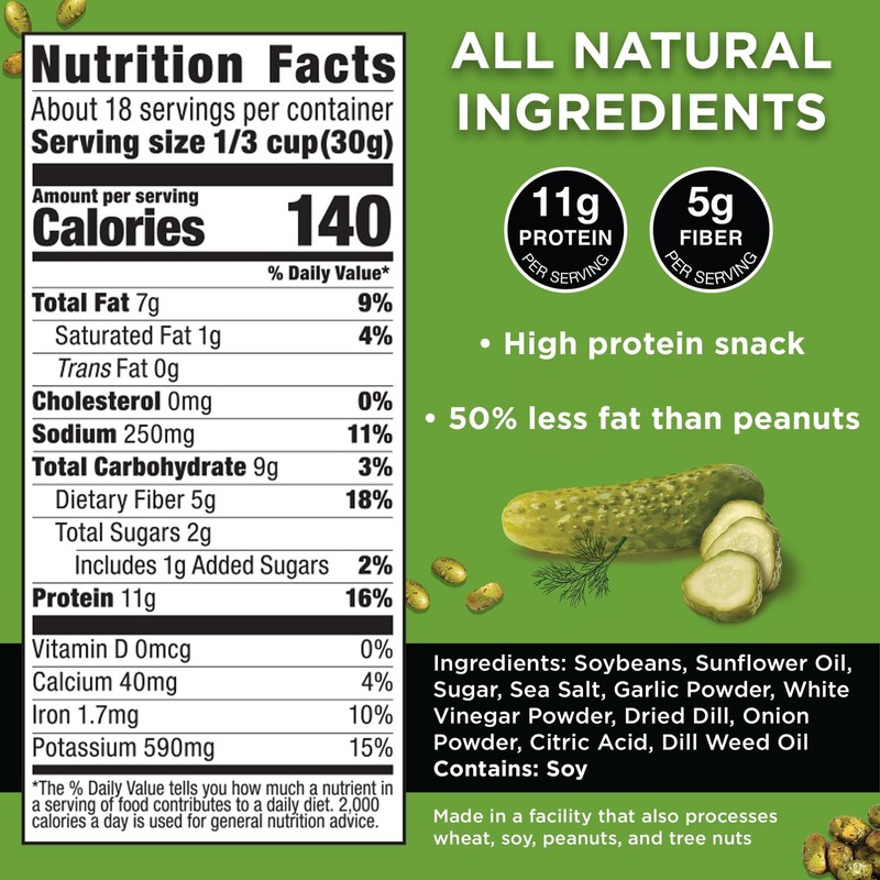 Fire Roasted Edamame 11g High Protein, Vegan, GlutenFree, Kosher 20oz gallery