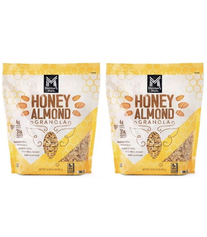 2 pack Member’s Mark Honey Almond Granola, 32 oz. FREE Shipping in United State.