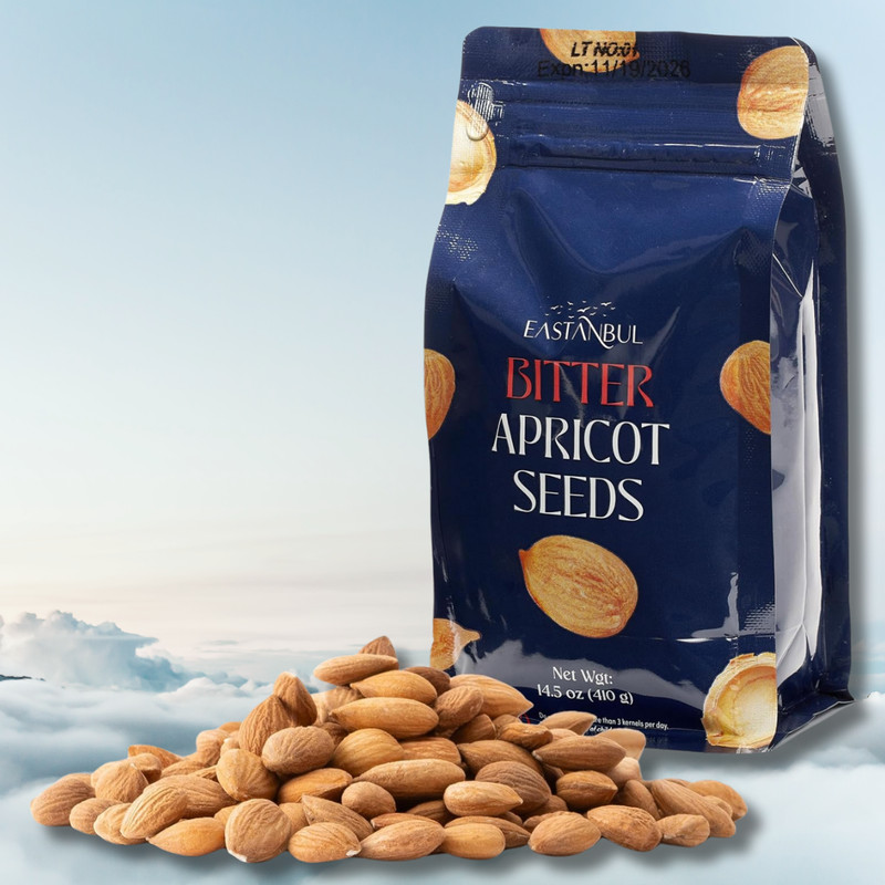 Organic Bitter Raw Apricot Kernel Premium Seeds 16oz Gluten Free Vegan USDA 1 lb