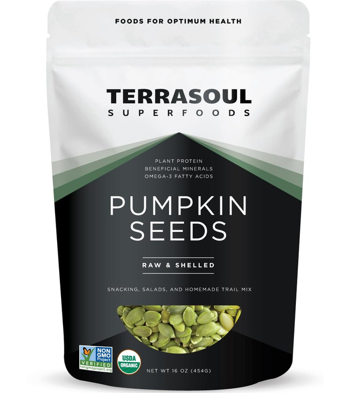 Organic Pumpkin Seeds, 16oz - Raw, Unsalted, Superfood for Snacking & Salad Boos gallery