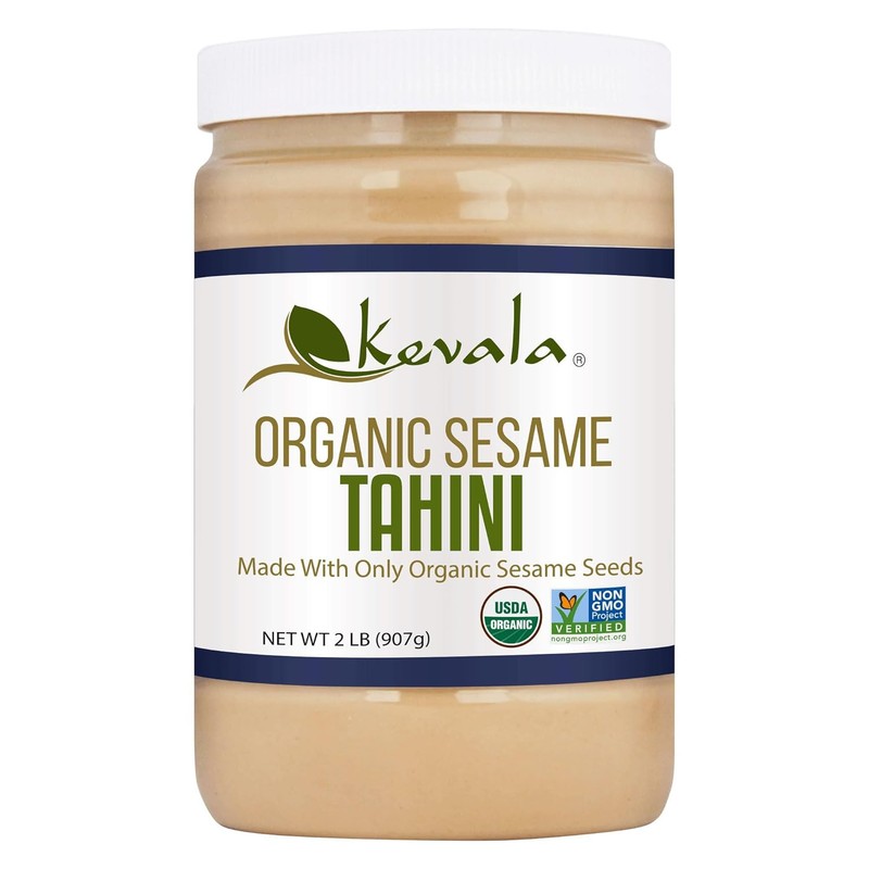 Kevala Organic Sesame Tahini 32 Ounce Creamy Gluten Free Non Gmo Hummus Dip