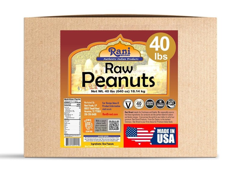 Fresh Peanuts 40lb Bulk - Raw Unsalted Spanish Red-skin, , Non-GMO, 640oz gallery